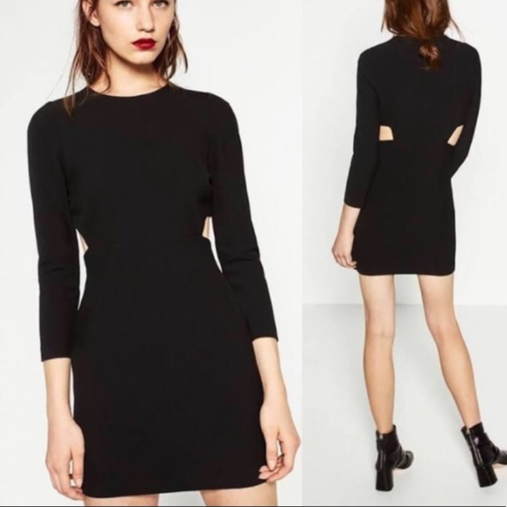 Zara mini dress with side openings